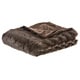 preview thumbnail 5 of 19, Cheer Collection Faux Fur/ Microplush Reversible Throw Blanket 50"x60" - Chocolate