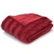 preview thumbnail 8 of 19, Cheer Collection Faux Fur/ Microplush Reversible Throw Blanket 50"x60" - Maroon
