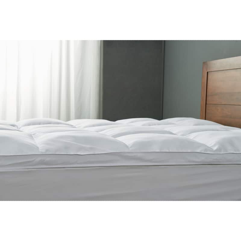 Cheer Collection Luxury Down Alternative Mattress Topper - White