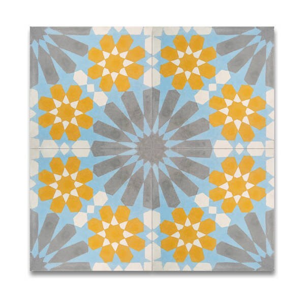 Shop Agdal Gold and Grey Handmade Moroccan 8 x 8 inch ...