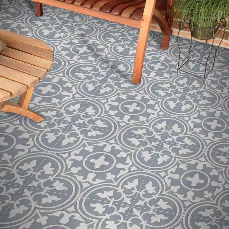 Handmade Casa in Grey and White Tile (Morocco)