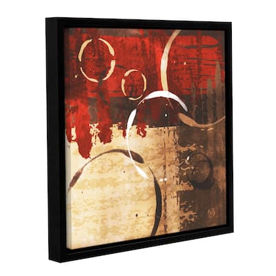 ArtWall Jennifer Pugh's Grunged Red Revolution II, Gallery Wrapped Floater-framed Canvas