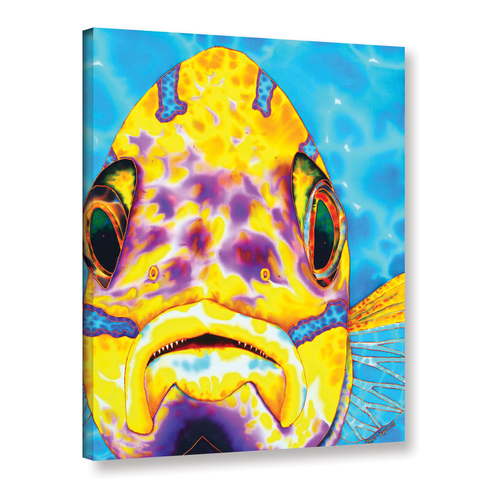 ArtWall Daniel JeanBaptiste's Blue Striped Snapper, Gallery Wrapped