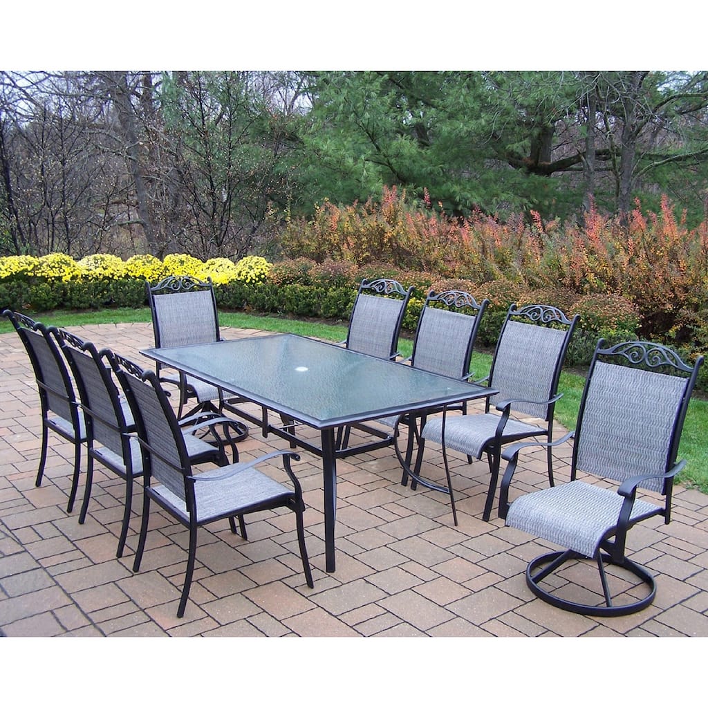 Aluminum Sling 9-piece Dining Set