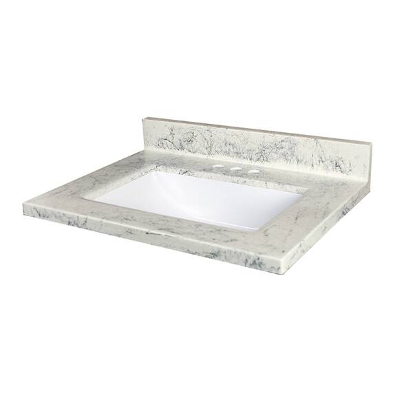 Arctic Stone Cultured Marble Vanity Top | Overstock.com Shopping - The ...