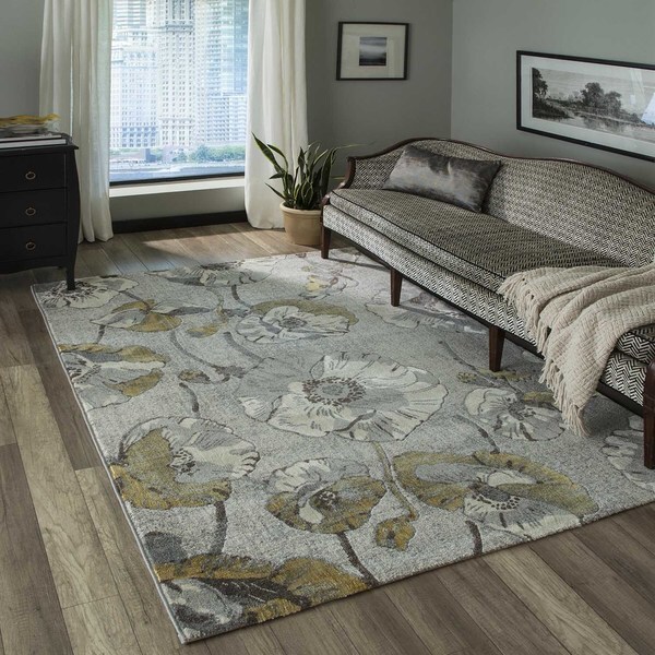 Momeni Luxe Grey Rug - 7'10 X 9'10