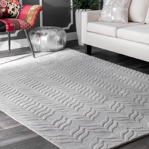 Nuloom Handmade Carved Chevron Wool Area Rug On Free Nuloom Handmade Carved Chevron Wool Area Rug