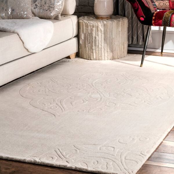 Nuloom Handmade Carved Talisman Wool Area Rug Nuloom Handmade Carved Talisman