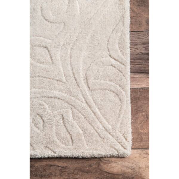 Nuloom Handmade Carved Talisman Wool Area Rug Nuloom Handmade Carved Talisman