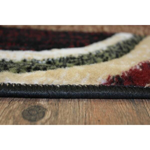 Shop Multi Color Area Rug Green Burgundy Black Beige Brown Overstock 11048456