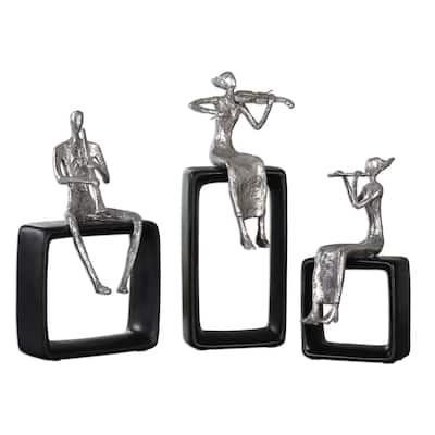 Musical Ensemble Statues (Set of 3)