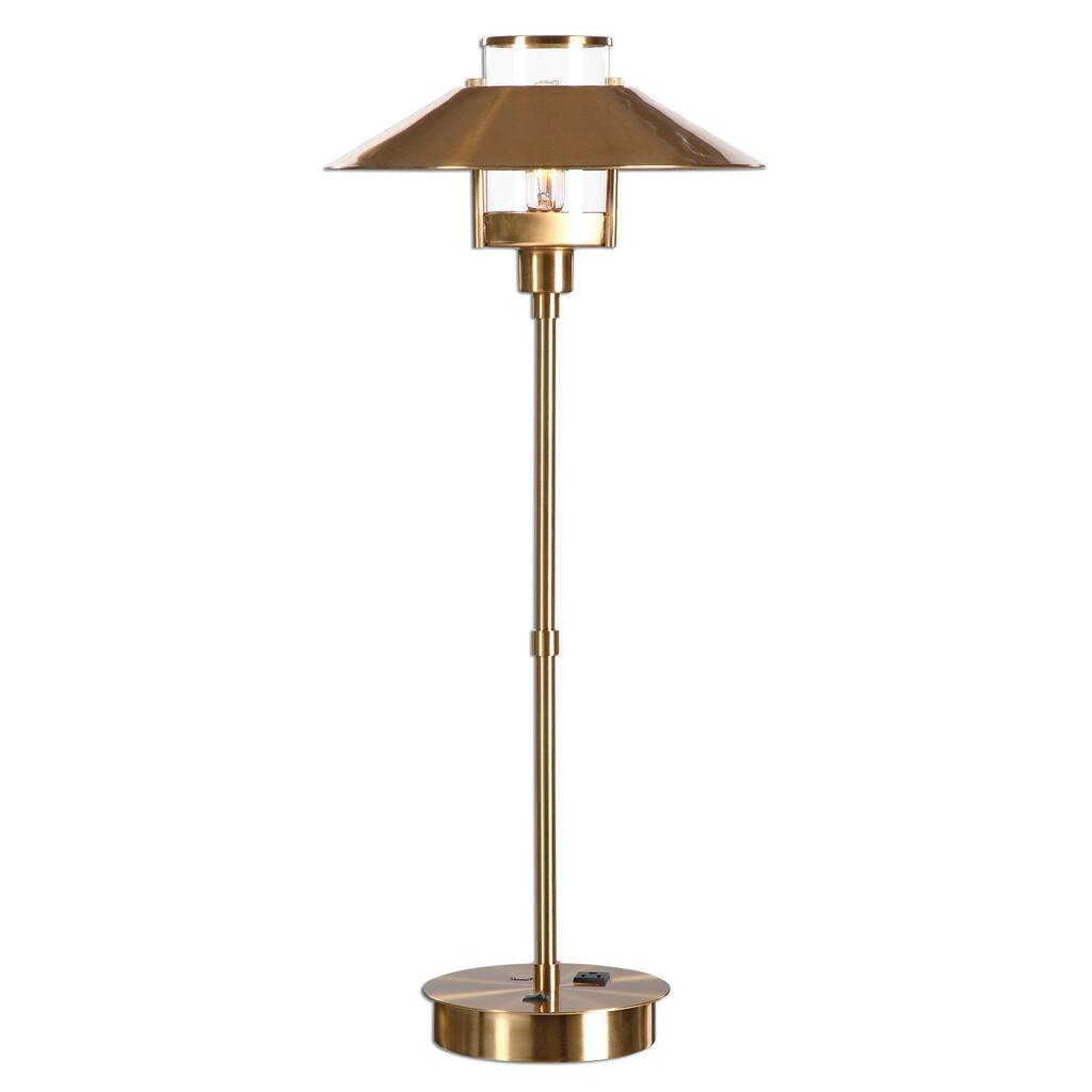 Albaretto Brushed Brass Lamp - Gold