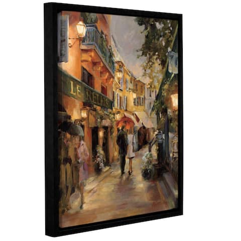 ArtWall Marilyn Hageman 'Evening in Paris' Floater-frame Canvas