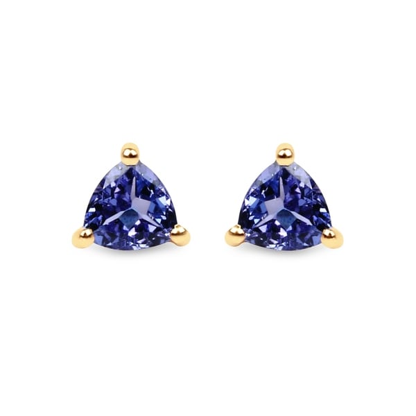 Malaika 14k Yellow Gold 1 2ct Tgw Tanzanite Stud Earrings Malaika 14k Yellow Gold 1 2ct Tgw Tanzanite Stud Earrings