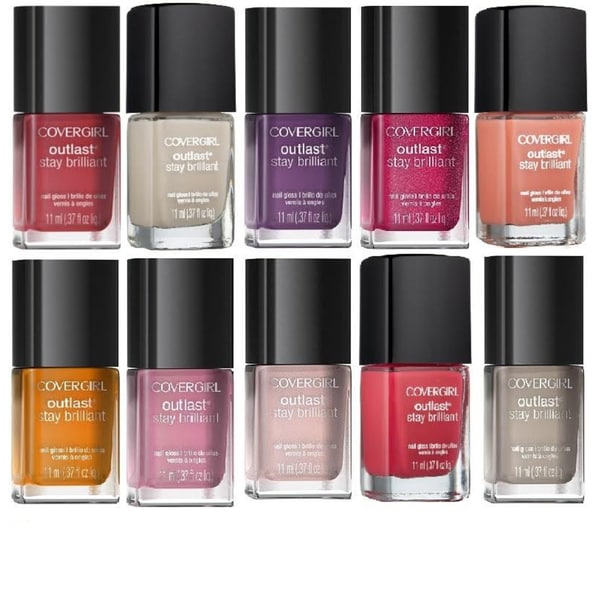 CoverGirl Outlast Stay Brilliant Nail Gloss Color Polish 10-piece ...