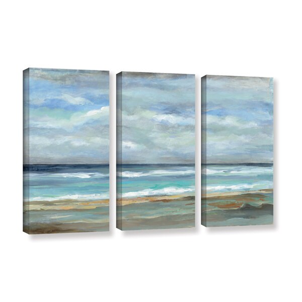 ArtWall Silvia Vassileva's Seashore, 3 Piece Gallery Wrapped Canvas Set ...