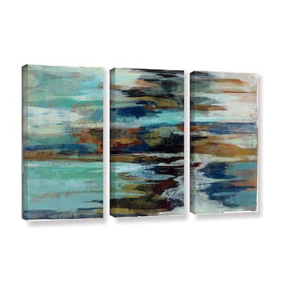 ArtWall Silvia Vassileva's Glacier Edge, 3 Piece Gallery Wrapped Canvas Set