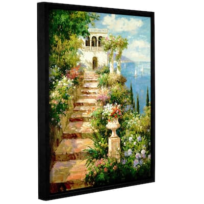 ArtWall Peter Bell's Summer Vista, Gallery Wrapped Floater-framed Canvas