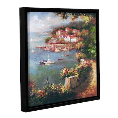 ArtWall Peter Bell's Rose Path, Gallery Wrapped Floater-framed Canvas