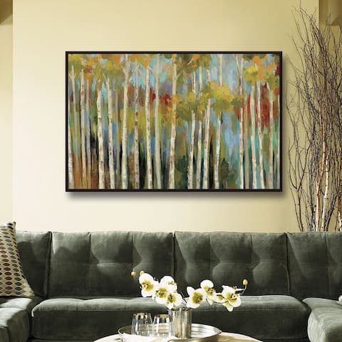 ArtWall Silvia Vassileva's Young Forest, Gallery Wrapped Floater-framed Canvas