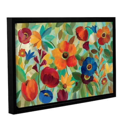 ArtWall Silvia Vassileva's Summer Floral V, Gallery Wrapped Floater-framed Canvas