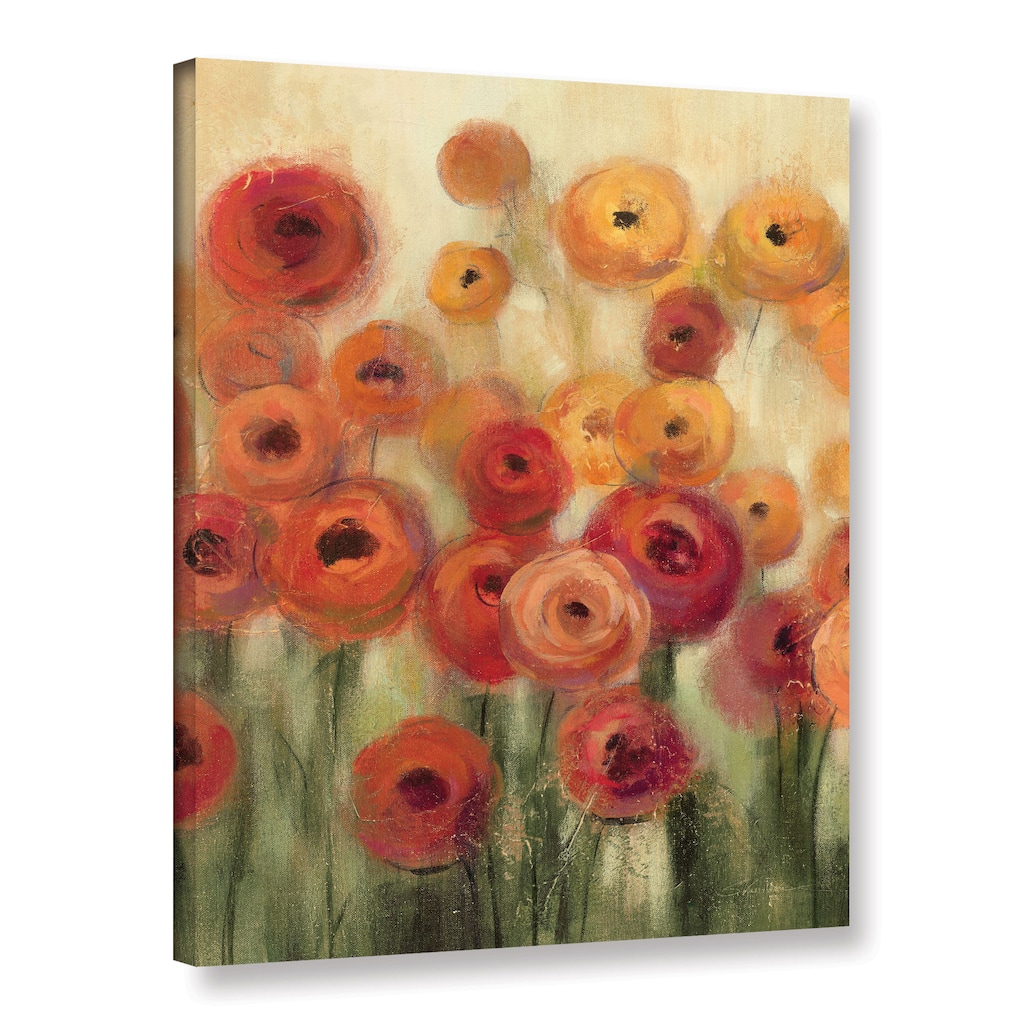 ArtWall Silvia Vassileva's Ranunculi Field II, Gallery Wrapped Canvas