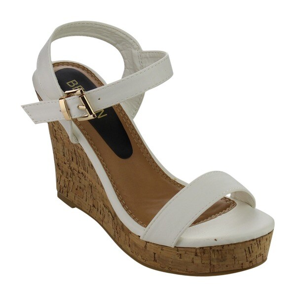 Beston EA48 Women's Classic Platform Toe Strap Wedge Dress Sandals