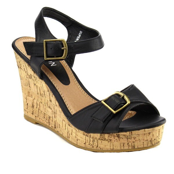 Shop Beston EA51 Women's Platform Wedge Sandals - Free Shipping On ...