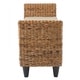 preview thumbnail 4 of 6, Woven Natural Abaca Bench With Cushion by East at Main