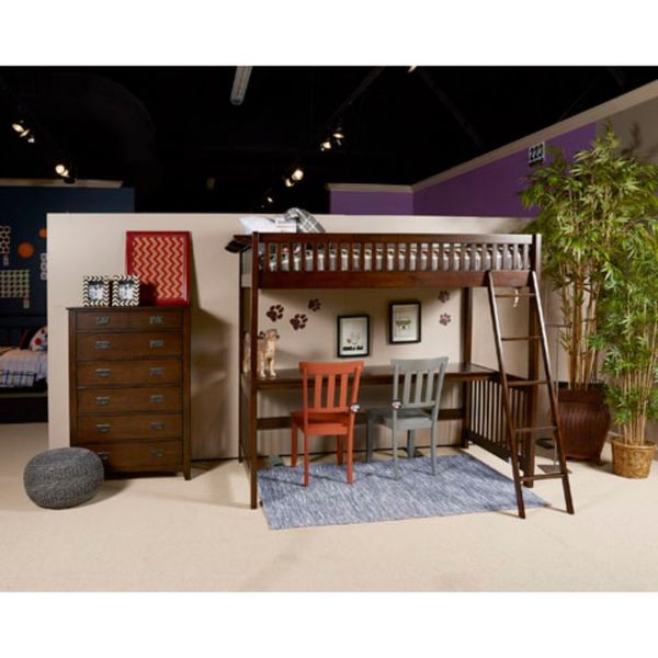 Signature Design by Ashley Strenton Loft Twin Bed with Desk Free