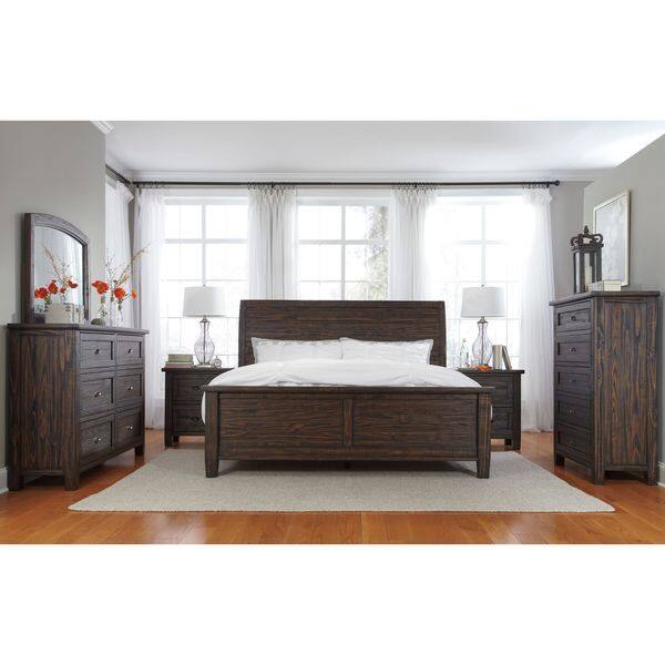 Signature Design by Ashley Trudell Dark Brown Panel Bed Bed Bath
