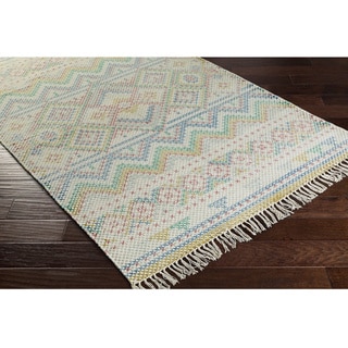 Hand Woven Marguerite Cotton Area Rug - 2' x 3'