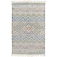 preview thumbnail 7 of 11, Hand Woven Marguerite Cotton Area Rug - 2' x 3'