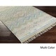 preview thumbnail 2 of 11, Hand Woven Marguerite Cotton Area Rug - 2' x 3' Multi-Color