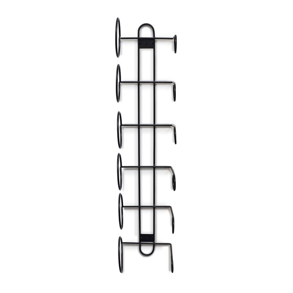 Shop Sorbus Wall Mount Wine Rack 6 Bottle Black Free