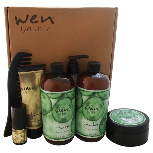 Wen Hair Care 6-piece Deluxe Kit Cucumber Aloe - Free Shipping Today ...