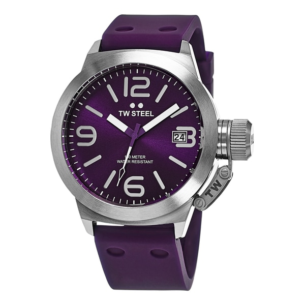 purple dial men's watch