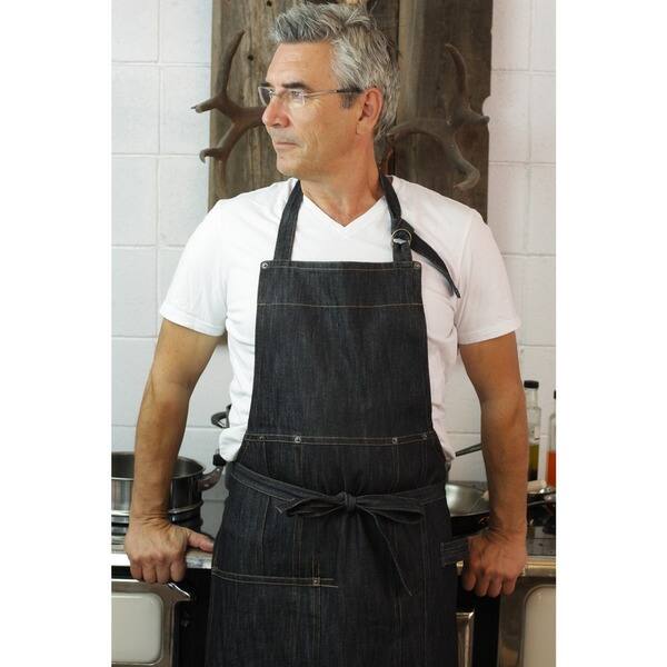 Railroad Stripe Denim Adult Butcher Apron Railroad Stripe Denim Adult Butcher Apron