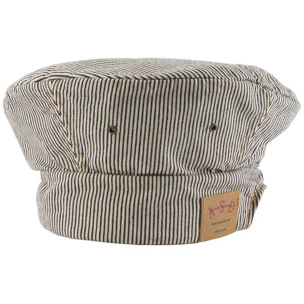 Railroad Stripe Denim Adjustable Toque - Bed Bath & Beyond - 11066049