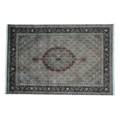 Wool and Silk Tabriz Mahi 250 KPSI Hand-knotted Oriental Rug (6' x 9')
