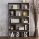 preview thumbnail 1 of 11, Furniture of America Niti Rustic Grey 10-shelf Open Bookcase
