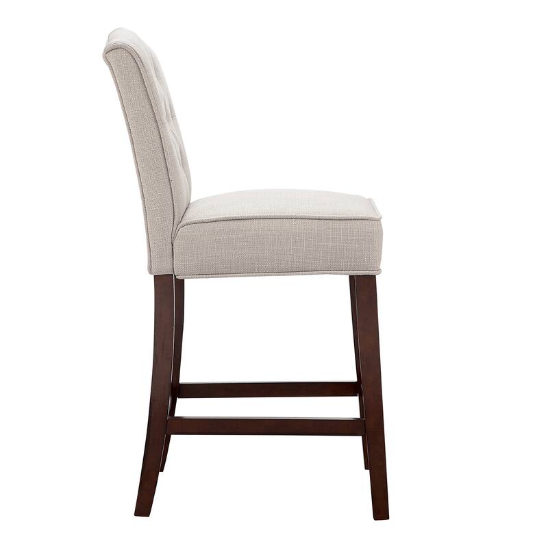 Madison Park Misha Tan Tufted Counter Stool