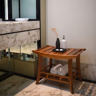 Cambridge Casual Estate Spa Teak Wood Stool