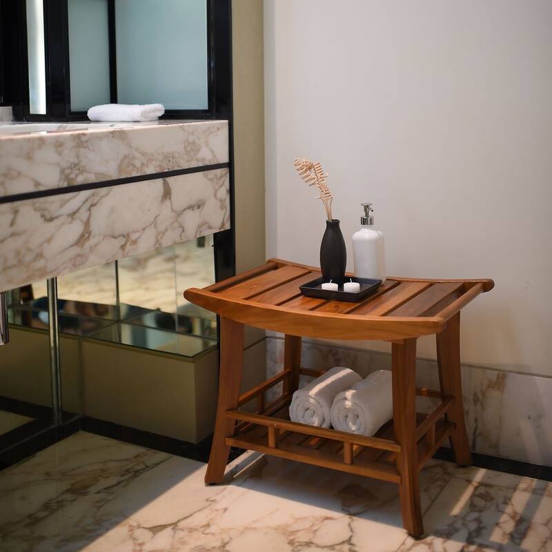 Cambridge Casual Estate Spa Teak Wood Stool