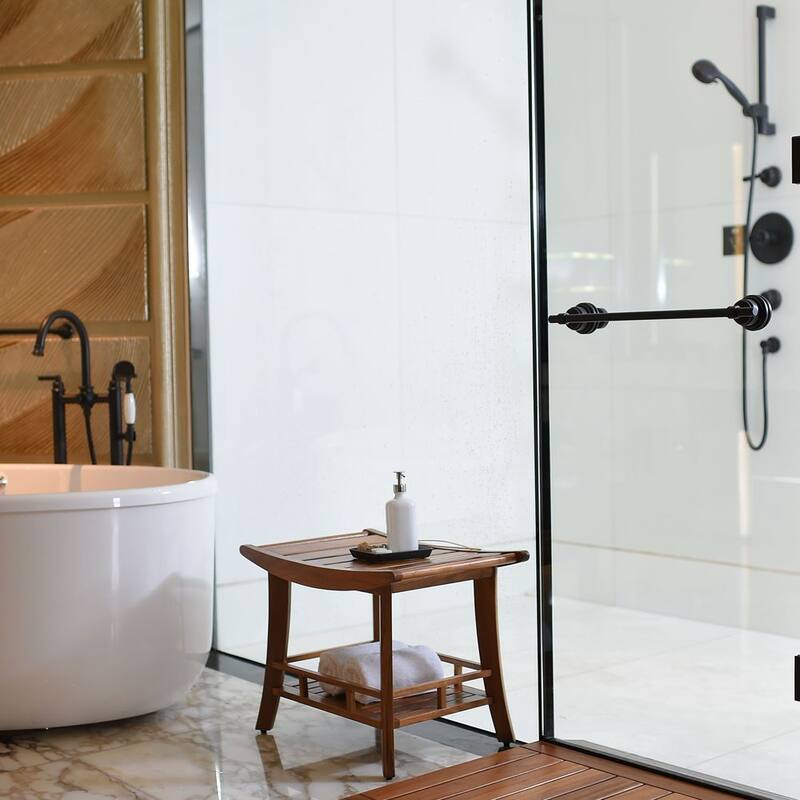 Cambridge Casual Estate Spa Teak Wood Stool