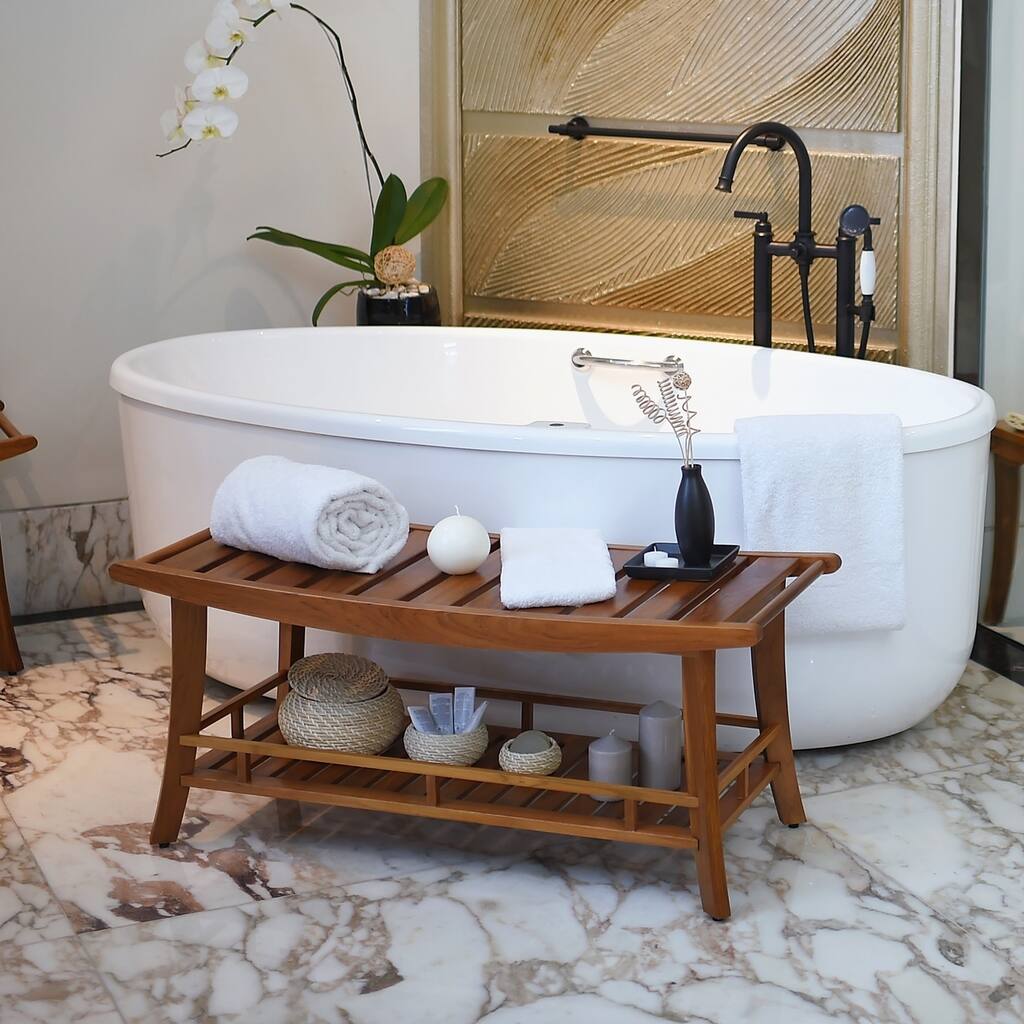 Cambridge Casual Estate Spa Teak Large Shower Bench