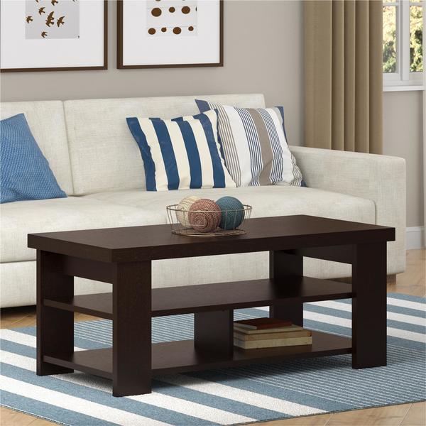 Shop Ameriwood Home Espresso Coffee Table Free Shipping Today