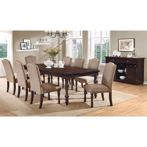 Furniture of America Ketz Traditional Ivory 9-piece Dining Set
