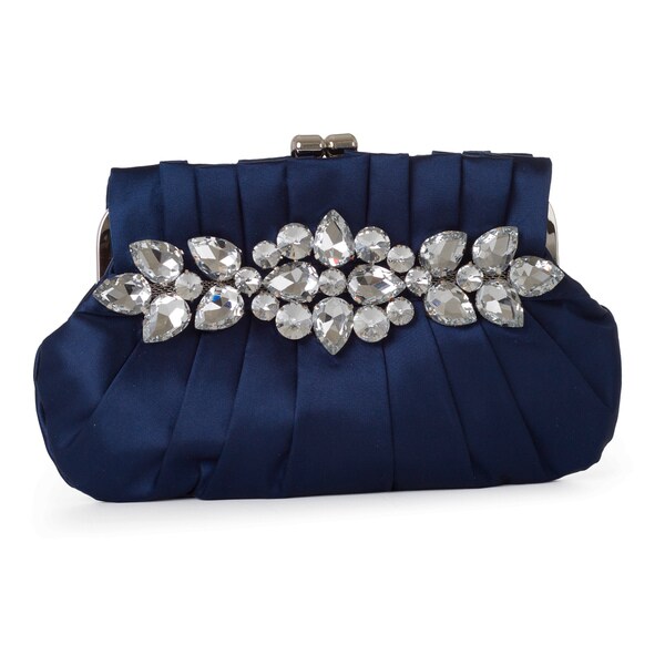 J. Furmani Floral Satin Clutch