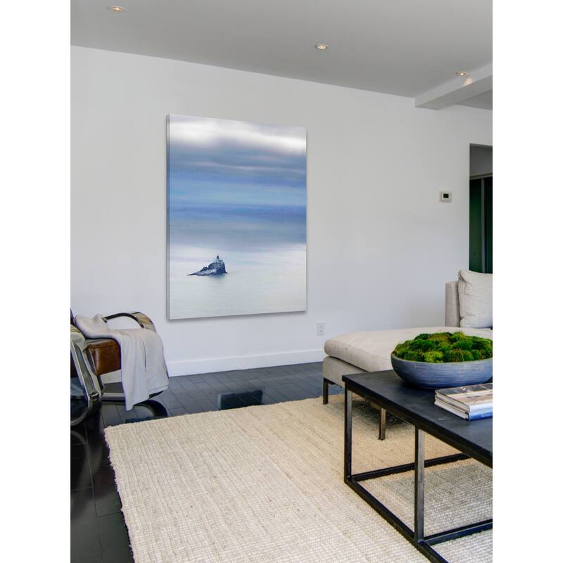 Marmont Hill - Tillamook Rock Lighthouse Painting Print on Canvas - Multi-Color